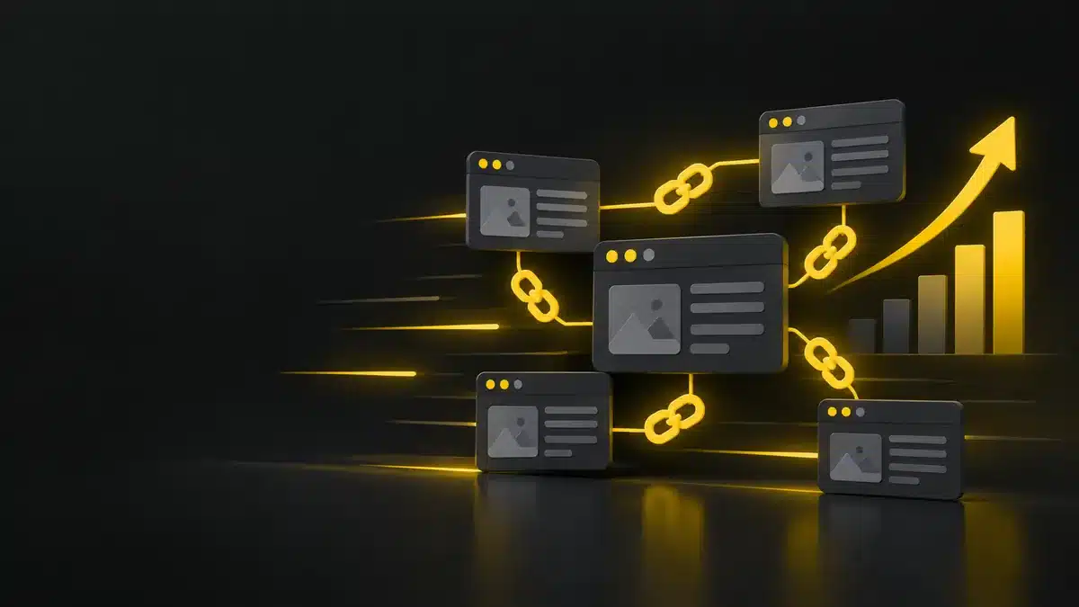 Link building и Digital PR: свързани страници с линкове и растяща графика